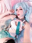 Belle Delphine Miku Cosplay Pussy Spread Onlyfans Album