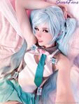 Belle Delphine Miku Cosplay Pussy Spread Onlyfans Album
