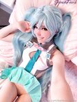 Belle Delphine Miku Cosplay Pussy Spread Onlyfans Album