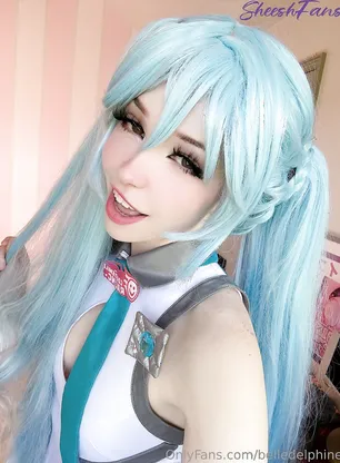 Belle Delphine Miku Cosplay Pussy Spread Onlyfans Album