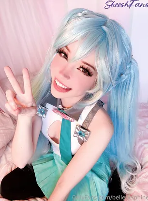 Belle Delphine Miku Cosplay Pussy Spread Onlyfans Album