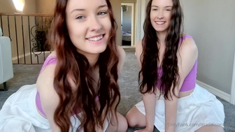 Maddison Twins Twin Dildo Ride And Fuck Onlyfans Video