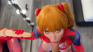 Sweetie Fox Asuka Deepthroats Cock And Dildo Amp Fucks