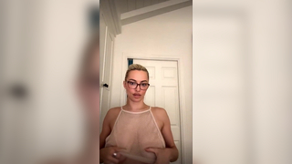 Lindsey Pelas Live March 2024 Showing Bare Nipples