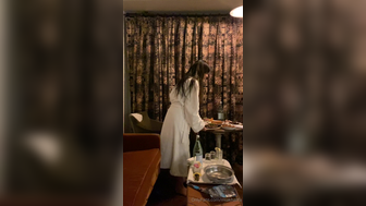 Mia Khalifa Topless Taking Dinner Naked Onlyfans Video