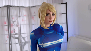 Moonfleur Cosplay As Samus Aran Getting Creampied In Her Pussy Onlyfans Video