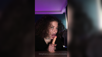 Yololary Aka Yoloschnitzel Sloppy JOI Throating Dildo Onlyfans Video