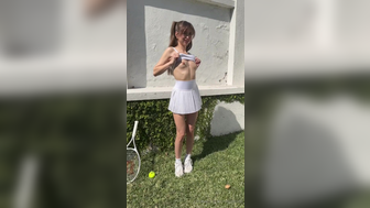 Riley Reid Naughty Tennis Player Flash Her Tits For Distraction Onlyfans Video