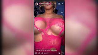 Lyna Perez Ripping Net Haul On Livestream Showing Her Nude Nipples Onlyfans Sextape