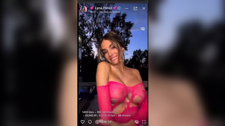 Lyna Perez Ripping Net Haul On Livestream Showing Her Nude Nipples Onlyfans Sextape