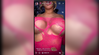 Lyna Perez Ripping Net Haul On Livestream Showing Her Nude Nipples Onlyfans Sextape