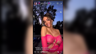 Lyna Perez Ripping Net Haul On Livestream Showing Her Nude Nipples Onlyfans Sextape