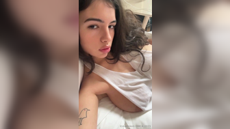 Matildem Dropping Her Nude Boobs Out Teasing On Bed Onlyfans Video