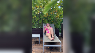 Kaitlyn Krems Outdoor Sunbath Teasing Herself In Bikini Leaked Onlyfans