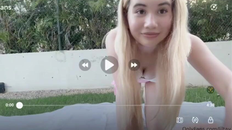 Lil Tay Doing Outdoor Yoga In Pink Panties Flashing Her Camel Toe Leak Onlyfans