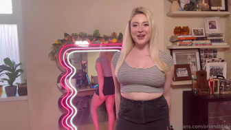 Orianablaze Transparent Blue Dresses Try On With Mirror View Onlyfans Video