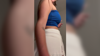 Sophieraiin Personal Favorite Mini Skirt Dropped Off Teasing In Thong Leaked Video