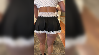 Christina Khalil Nude Pussy Slightly Slipped In Maid Dress Leaked Onlyfans Porn