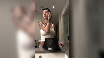 Bhad Bhabie Doing Makeup In Seethrough Skinny Porn Video Leaked