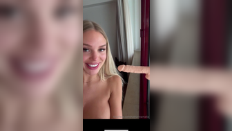Katharina Amalia Deepthroats Dildo With Her Bare Tits Out Showing To The Public Leak Onlyfans