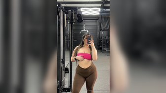Naduhlycabral Flashing Her Big Nude Tits On Public Gym Onlyfans Video