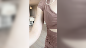 Maddie Price Aka Funsizedkate In Brown Dress Kneel Down And Blow Big Dick Leaked Onlyfans Video