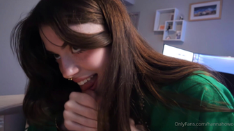 Hannahowo Popular Blowjob Video And Getting Cum Facial Leaked Porn