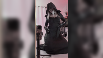 Babyfooji Bela Dimitrescu Cosplay Wet Pussy Rides Pink Dildo Leaked Onlyfans Video