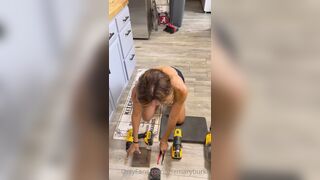 The Mary Burke Aka Mary Burke Milf Showing Her Powertools With Bare Tits Out Onlyfans