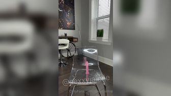 Sexxyjaimie Rides Dildo Solo On Glass Chair Onlyfans Leak