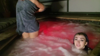 Denims W Her Friend Jacuzzi Towel Strip Exclusive Live