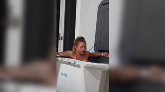 Caleighmackenzie12 Both Her Nipples Getting Harder By The Ice Bucket Challenge Video