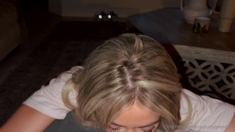 Autumn Renae Sucking Her Bf And She Swallow Down Every Cum Drop Leaked Onlyfans