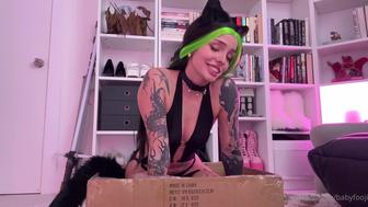 Babyfooji Digs Up Her Pussy With A Black Dildo Creamy Fuck Onlyfans Leak