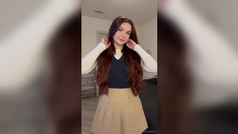 Summerxiris Teasing Tits And Stips Her Mini Skirt And Showing Booty Onlyfans Leak