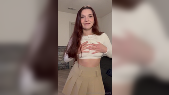 Summerxiris Teasing Tits And Stips Her Mini Skirt And Showing Booty Onlyfans Leak