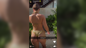 Pineapplebrat In Golden Bikini Outdoor Shower Video Leak