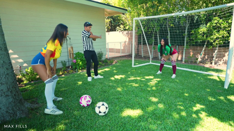 Maxfills X Hailey Rose X Violet Myers Messy Double Facial Threesome