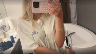 Breckie Hill Hard Nips Seethrough White Top Onlyfans Leaked Video