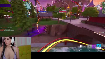 Violet Myers Playing Fortnite With Her Big Tits Out Leak Livestream