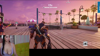 Violet Myers Playing Fortnite With Her Big Tits Out Leak Livestream