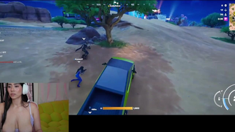 Violet Myers Playing Fortnite With Her Big Tits Out Leak Livestream