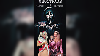 Waifumiia With Therealbrittfit Ghost Face Threesome Hard Fucked Leaked Porn Video