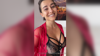 Estephania Ha Seethough Red And Black Lingerie Teasing Onlyfans Leak