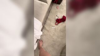 Alexisshv Taking Her Red Lingerie Off And Start Teasing Nude Boobs Leak