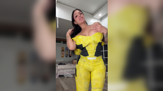 Minitinah April O'neil Cosplay Stripping Dress Nude Boobs Playing Leaked Onlyfans