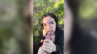 Stella Violet Outdoor Public Park Blowjob Porn Video