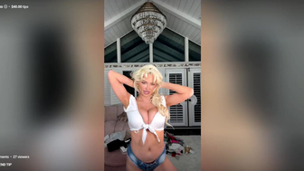 Lindsey Pelas Halloween Try On, See Thru, Frosty Nude Nips Livestream Leak