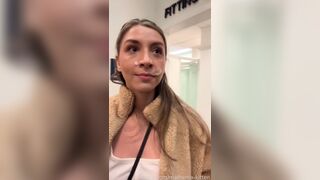 Mathemakitten Public Dressing Room Blowjob And Facial Porn Leak