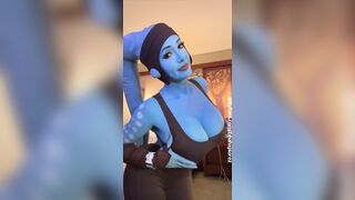 Minitinah02 Twi'lek Cosplay Strips And Playing Big Nude Tits Onlyfans Video